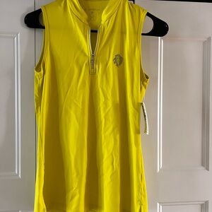 NEW with tag NEON Yellow Sleeveless Top- Golf/Active wear